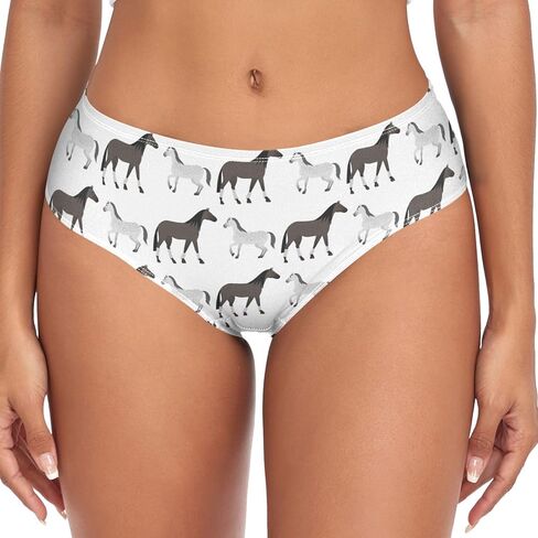 Women's Stylish Sexy Pattern Girls Underwear Soft Breathable High Waist Brief Stretchy Bikini Panties in Saudi Arabia
