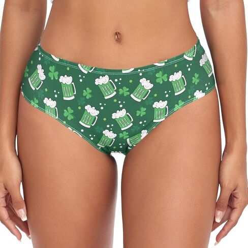 Women's Stylish Sexy Pattern Girls Underwear Soft Breathable High Waist Brief Stretchy Bikini Panties in Saudi Arabia