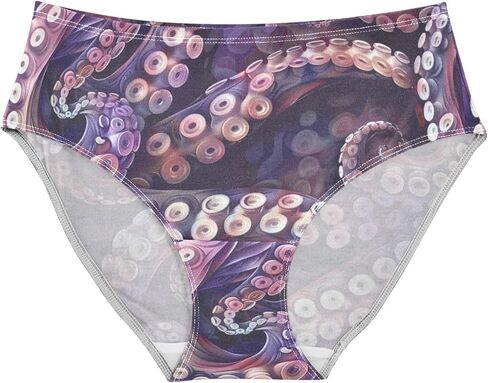 Women's Stylish Sexy Pattern Girls Underwear Soft Breathable High Waist Brief Stretchy Bikini Panties in Saudi Arabia