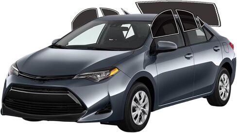 غشاء تظليل النافذة مسبق القطع من AUTOTEK لسيارة Toyota Corolla Sedan 2014-2019 الزجاج الأمامي الخلفي 25% VLT 2Ply مضاد للكسر، كتلة للأشعة فوق البنفسجية، حماية الخصوصية، سهل التركيب، لا حاجة للتشذيب، تقليل الحرارة والوهج in Saudi Arabia