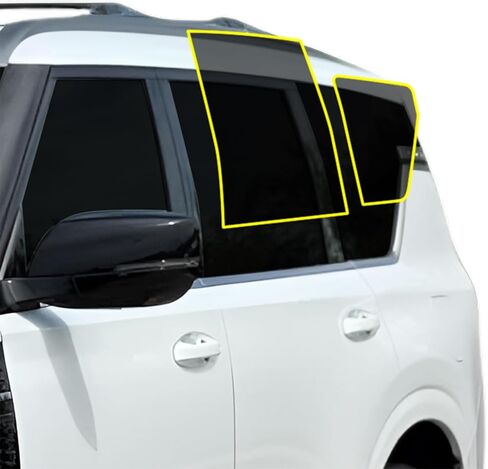 BOGAR TECH DESIGNS - مجموعة أفلام تظليل النوافذ المصنوعة من السيراميك النانو الممتاز المتوافقة مع Nissan Armada 2025-2026 Front، 20% in Kuwait