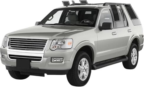 طبقة تظليل نافذة مسبقة القطع من AUTOTEK لسيارة Ford Explorer 2002-2010 شريط الزجاج الأمامي 05% VLT 2Ply مضاد للكسر، كتلة للأشعة فوق البنفسجية، حماية الخصوصية، سهل التركيب، لا حاجة للتشذيب، تقليل الحرارة والوهج in Kuwait