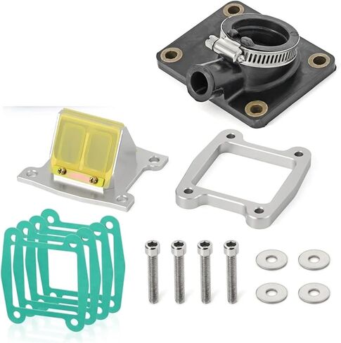 Intake Manifold Boot Billet Aluminum Reed Valve Reed spacer Compatible For Yamaha 1988-2006 200 YFS200 in Saudi Arabia
