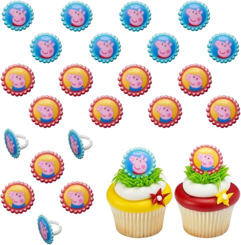 Decopac Peppa Pig Swing Set DecoSet Cake Decoration Topper Pink, 3.2" x 1.8" in Saudi Arabia