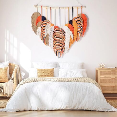Boho Tapestry for Bedroom, Large Macrame Wall Hanging, Boho Wall Tapestry for Bedroom, Macrame Wall Decor for Living Room (Green) in Saudi Arabia