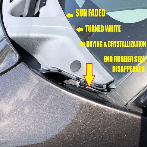 ADVANCE IGNITION Upgraded Outer Exterior Windshield Window Wiper Cowl Cover Panel Set 2pcs Compatible with Ford Lincoln 04-08 F-150 06-07 Mark LT Left and Right 2004 2005 2006 2007 2008 in Saudi Arabia