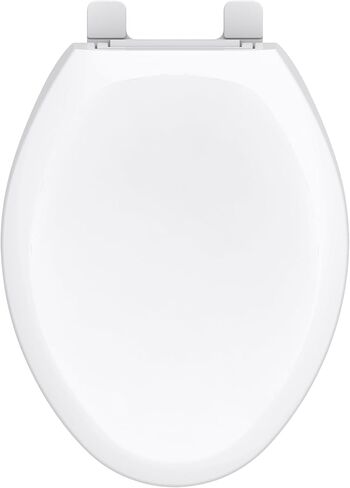 Gerber Toilet Seat Slow Close, Elongated Toilet Seat with Cover G0099213, White in Kuwait