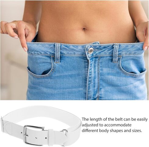 Baseball Belt for Men and Youth, White Elastic Softball Belt with Stretch Fabric, Adjustable Sports Waistband for Outdoor and Team Sports in Kuwait