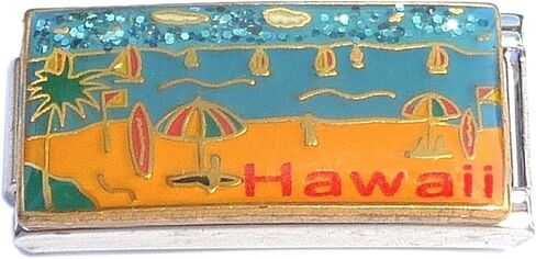 NewCharms Hawaii Beach Scene Superlink Italian Charm in Saudi Arabia