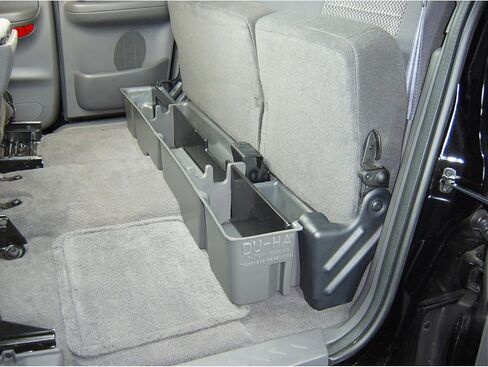 DuHa 20007 Under Seat Storage fits 2000-2003 F150 SuperCab | Black Heavy-Duty Back Seat Organizer | Durable Construction | Includes Dividers in Saudi Arabia