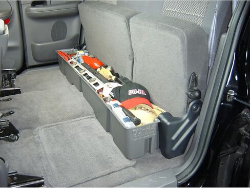 DuHa 20007 Under Seat Storage fits 2000-2003 F150 SuperCab | Black Heavy-Duty Back Seat Organizer | Durable Construction | Includes Dividers in Saudi Arabia