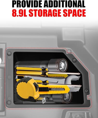 Under Seat Storage Box for Honda Pioneer 520 500, UTV Underseat Storage Bin 8.9L/2 Gal Waterproof Dry Storage Box Compatible with Honda Pioneer 520 2021-2025, 500 2015-2023 Accessories in Saudi Arabia