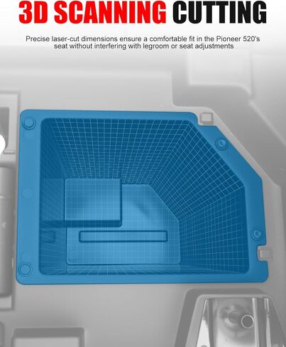 Under Seat Storage Box for Honda Pioneer 520 500, UTV Underseat Storage Bin 8.9L/2 Gal Waterproof Dry Storage Box Compatible with Honda Pioneer 520 2021-2025, 500 2015-2023 Accessories in Saudi Arabia