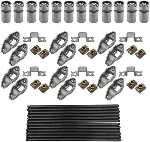 Pushrods Rocker Arm and Lifter Set Fits for Jeep Wrangler Grand Cherokee Comanche Wagoneer 242ci 4.0L 1987-2006, Replace RK-551-2, PR-437, MPR437S, HT2011, VL89, 9950127 in Saudi Arabia