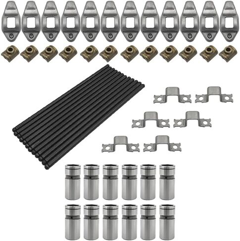 Pushrods Rocker Arm and Lifter Set Fits for Jeep Wrangler Grand Cherokee Comanche Wagoneer 242ci 4.0L 1987-2006, Replace RK-551-2, PR-437, MPR437S, HT2011, VL89, 9950127 in Saudi Arabia