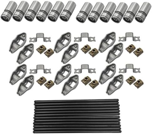 Pushrods Rocker Arm and Lifter Set Fits for Jeep Wrangler Grand Cherokee Comanche Wagoneer 242ci 4.0L 1987-2006, Replace RK-551-2, PR-437, MPR437S, HT2011, VL89, 9950127 in Saudi Arabia