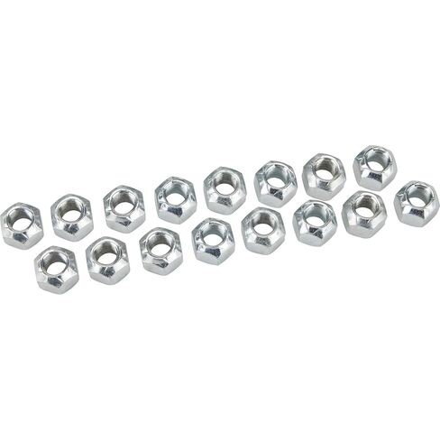Speedway Motors Stock SBC Rocker Arm Nuts مجموعة كاملة من 16 لمسامير 3/8-24 NF، فولاذ متين مع لمسة نهائية مطلية بالزنك، أجهزة بديلة على طراز المخزون in Kuwait
