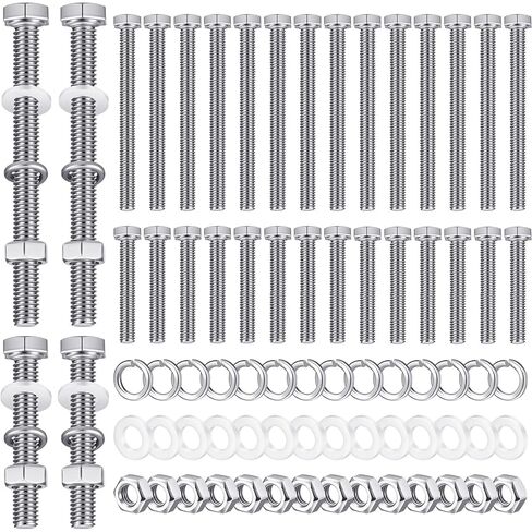 Tandefio 16 Pcs 304 Stainless Steel U Channel Sign Post Attachment Kit Sign Mounting Hardware Road Sign Hardware 2-3/4" and 1-1/2" Sign Post Mounting Bolts and Nuts for U Channel Post Accessories in Saudi Arabia