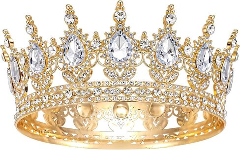 تاج Schmoopy لديكورات باقة زهور عيد الميلاد، تاج تيارا لحفلات الملكة للنساء البالغات in Kuwait