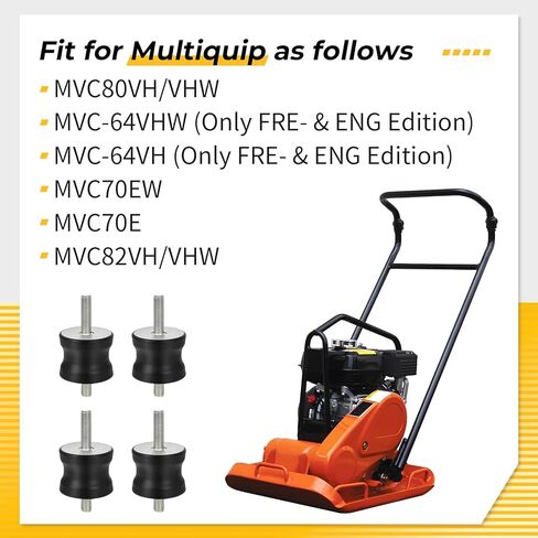 M MATI 4 قطعة صدمة جبل ل Multiquip MVC80VH/VHW MVC-64VH/VHW MVC70E/EW MVC82VH/VHW 939010254 in Kuwait