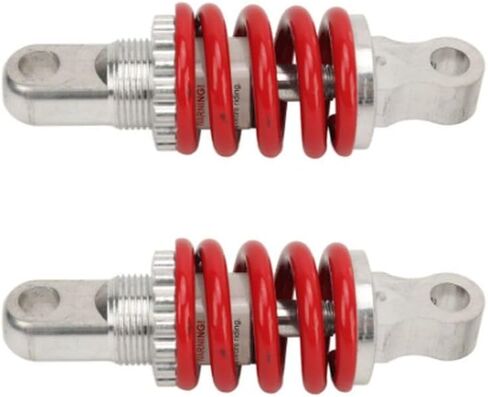 ‌2 قطعة ممتص الصدمات الخلفي - زنبرك تعليق من سبائك الألومنيوم للسكوتر الكهربائي Kugoo M2، مسافة فتحة 100 مم، ممتص صدمات الدراجة النارية قابل للتعديل in Kuwait