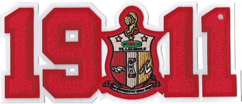 Κappa; Alpha Psi Shield 1911 Chenille Sew-On Patch [Red - 11.75" W] - ID#11536 in Saudi Arabia