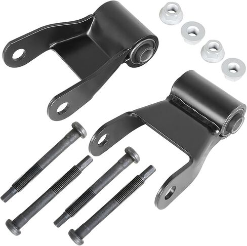 GXYWADY Pair Of Rear Leaf Spring Shackle Replacement for 1994-2002 Ram 2500 3500 W 3 Spring 52038664AB 722022 in Saudi Arabia