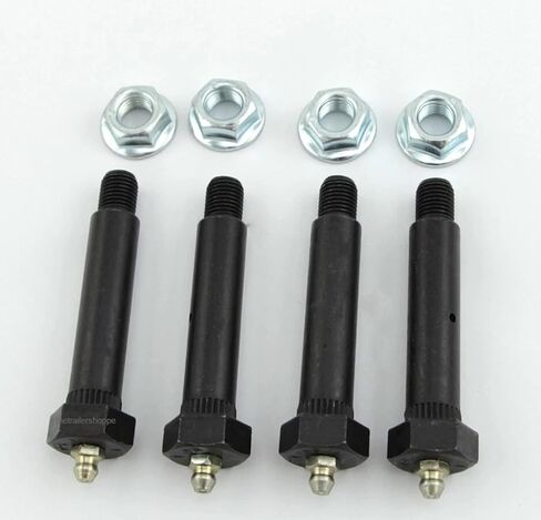 Trailer Spring Shackle Bolt with Grease Zerk & Nut 9/16" X 3-1/2" Long 4 Pc. Set in Kuwait