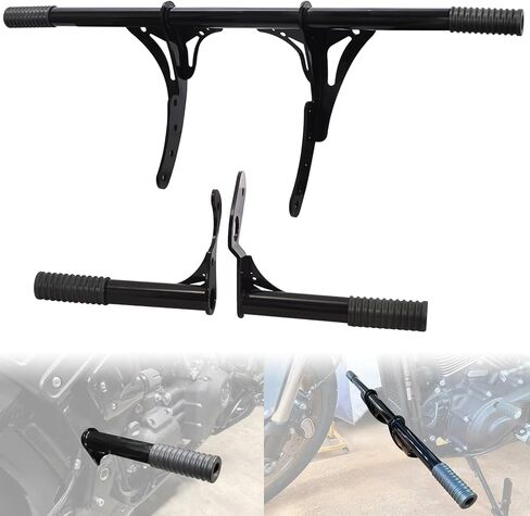 قضيب حماية المحرك من WOWTK للطرق السريعة Footpeg يناسب Harley Softail Street bob، Low Rider، Low Rider S 2018 2019 2020 2021 2022 2023 2024 in Kuwait