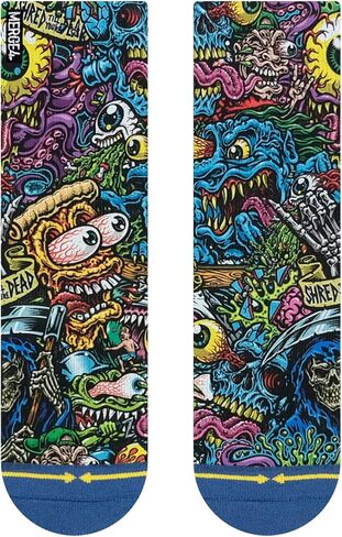 MERGE4 Jimbo Phillips Jam Packed Youth Crew Socks for Boys and Girls Awesome Monster Comfy Durable Compression Socks in Saudi Arabia