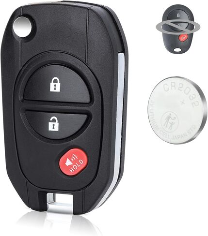 Beefunny Upgraded Flip Remote Key Fob for Toyota Highlander Sequoia Sienna Tacoma Tundra 2011-2017 Car Key Fob 315MHz G Chip FCC ID:GQ43VT20T (Only Fits for G Chip) (1) in Saudi Arabia