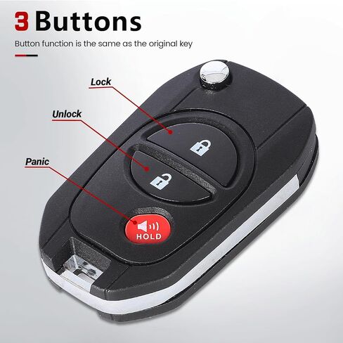 Beefunny Upgraded Flip Remote Key Fob for Toyota Highlander Sequoia Sienna Tacoma Tundra 2011-2017 Car Key Fob 315MHz G Chip FCC ID:GQ43VT20T (Only Fits for G Chip) (1) in Saudi Arabia