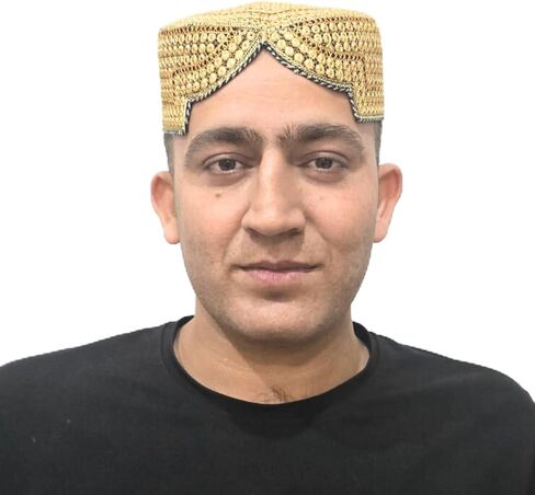 Sindhi Topi Kufi Traditional Handmade Cap with Embroidered Front Cut Unisex, Ramadan, Eid Gift for Muslims Made in Pakistan in Kuwait