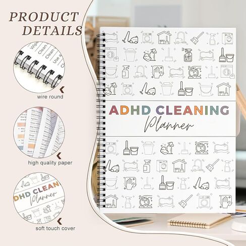 Weekly Cleaning Planner for ADHD with Visual Task Maps and Motivational Checklists, Neurodivergent-Friendly Home Organizer in Saudi Arabia