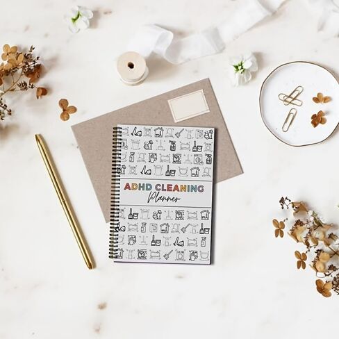 Weekly Cleaning Planner for ADHD with Visual Task Maps and Motivational Checklists, Neurodivergent-Friendly Home Organizer in Saudi Arabia