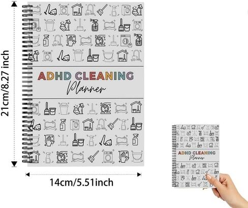 Weekly Cleaning Planner for ADHD with Visual Task Maps and Motivational Checklists, Neurodivergent-Friendly Home Organizer in Saudi Arabia