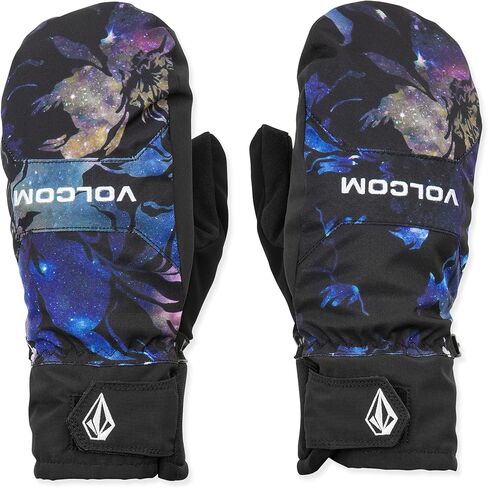 Volcom Men's V.CO Nyle Snowboard Mitts – Waterproof Insulated Mittens Silicone Grip Palm, Space Aloha, Medium in Saudi Arabia