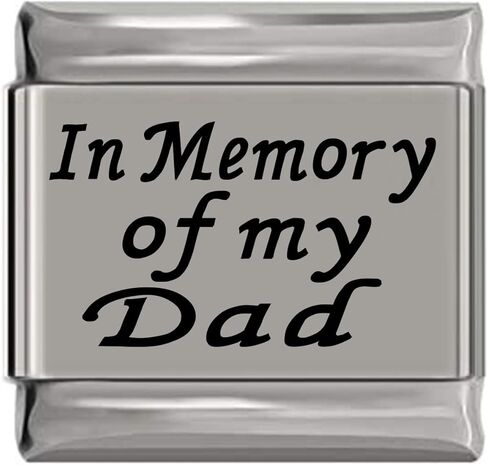 NewCharms In Memory of my Dad Laser Engraved Italian Charm (9mm Standard Size) in Saudi Arabia