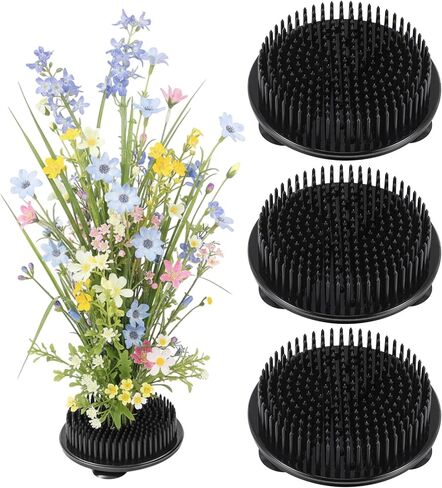 Waydress 8 Pieces Plastic Flower Frog Flower Pins Floral Frog for Arrangements Vase Japanese Floral Arrangement for Plant Decoration, Summer Activity, Wedding Decoration (Clear) in Kuwait