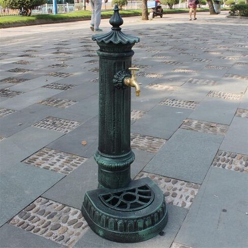 Cast Iron Crafts Retro Vertical Sink Courtyard Home Floor-Standing Wash Basin Sink Home Decoration Ornaments Metal Wash Basin Wall Water Fountain in Saudi Arabia