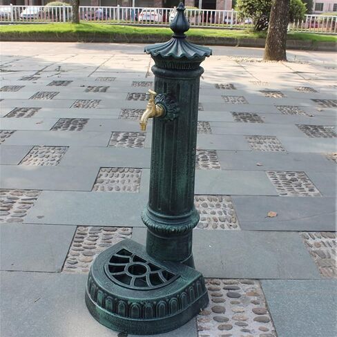 Cast Iron Crafts Retro Vertical Sink Courtyard Home Floor-Standing Wash Basin Sink Home Decoration Ornaments Metal Wash Basin Wall Water Fountain in Saudi Arabia