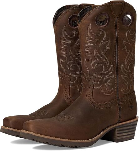 حذاء رعاة البقر الهجين Roughstock الرجالي من ARIAT بمقدمة مربعة in Saudi Arabia