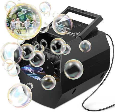آلة فقاعات Theefun: منفاخ فقاعات أوتوماتيكي سعة 500 مل للأطفال والأطفال الصغار، صانع فقاعات محمول يعمل عن طريق التوصيل أو البطاريات ألعاب فقاعات للحفلات الخارجية والداخلية وحفلات الزفاف وأعياد الميلاد in Kuwait