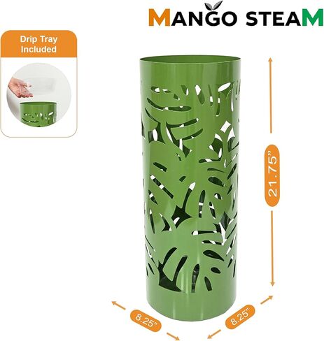 حامل مظلة بأوراق شجر مستديرة من مانجو ستيم، أخضر in Kuwait