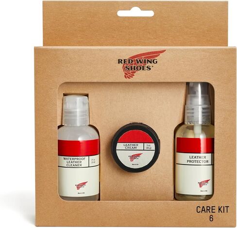 مجموعة العناية الصغيرة للأحذية Red Wing رقم 6 للجلود المحببة بالكامل المقاومة للماء أو جلد النوبوك أو الجلود الناعمة in Saudi Arabia