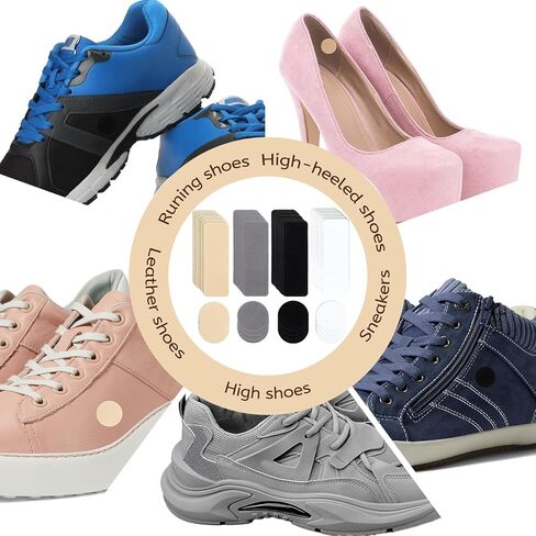 48pcs Shoe Patches for Holes, Shoe Repair Patch, Shoe Patch Rectangular & Round, Hole Repair Patchs for Sports Shoes four Colors in Saudi Arabia