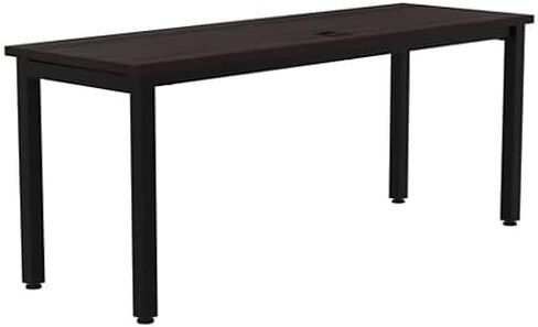 NBF Credenza Desk - Executive Office Desk with Cable Management, Industrial Steel Frame, 1.125" Laminate Top - Cortez Modern Commercial Office Furniture Workstation, 72" W x 24" D, Grey in Saudi Arabia