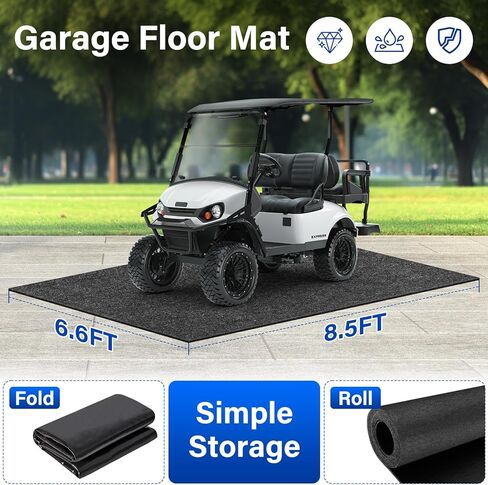 حصيرة منفاخ الثلج، حصيرة انسكاب الزيت الماصة، سجادة أرضية المرآب مقاس 6.6 × 8.5 قدم أسفل السيارة، حصيرة تسرب تسرب وسادات الزيت مع دعم للطقس، قابلة لإعادة الاستخدام، قابلة للغسل، تحمي الأرضية، سجادة صيانة عالية الامتصاص in Kuwait