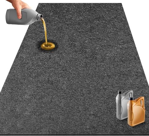 حصيرة منفاخ الثلج، حصيرة انسكاب الزيت الماصة، سجادة أرضية المرآب مقاس 6.6 × 8.5 قدم أسفل السيارة، حصيرة تسرب تسرب وسادات الزيت مع دعم للطقس، قابلة لإعادة الاستخدام، قابلة للغسل، تحمي الأرضية، سجادة صيانة عالية الامتصاص in Kuwait