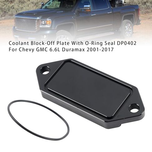 Artudatech Coolant Block-Off Plate with O-Ring Seal DP0402 for Chevy GMC 6.6L Duramax 01-17 in Saudi Arabia